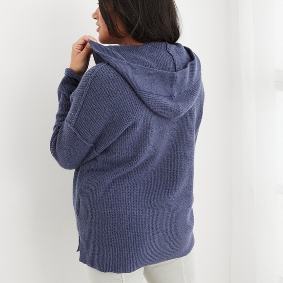 Aerie Cozy Up Waffle Sweater Hoodie - Picture 3 of 6